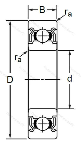 Однорядный шариковый подшипник SS 6911 ZZ (1000911 ZZ Ю ГОСТ) в Кемерове