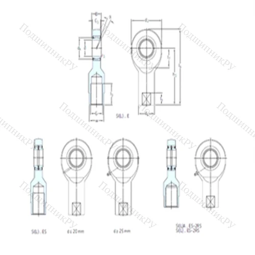 Подшипник скольжения сферический SILA 60ES-2RS