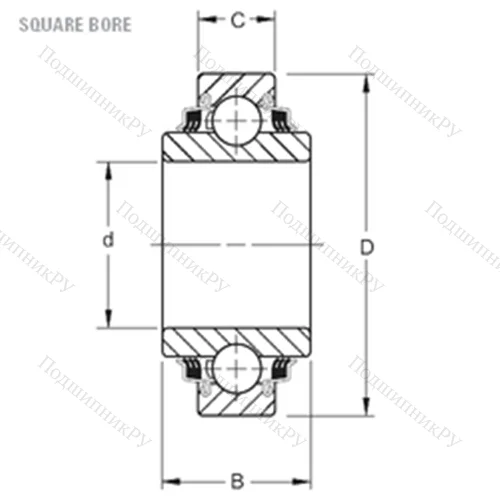Подшипник шариковый радиальный W 211PP 5
