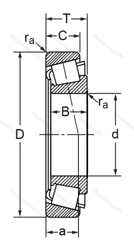 Конический роликовый подшипник 7307 (30307) в Кемерове