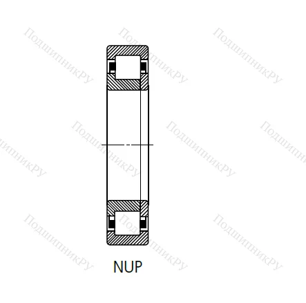 Цилиндрический роликовый подшипник 92220 Л (NUP 220 M) в Кемерове