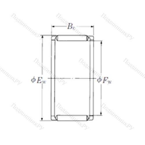Подшипник игольчатый радиальный FWF-232824