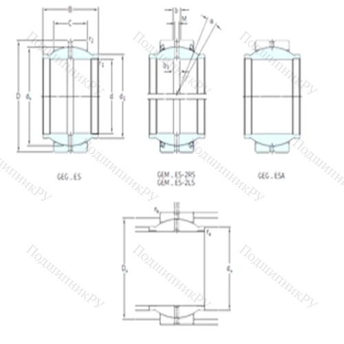Подшипник скольжения сферический GEM 60ES-2LS