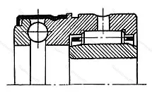 Модификация подшипника 5-484807 размер 35x52/60x31 от производителя  ГПЗ-3