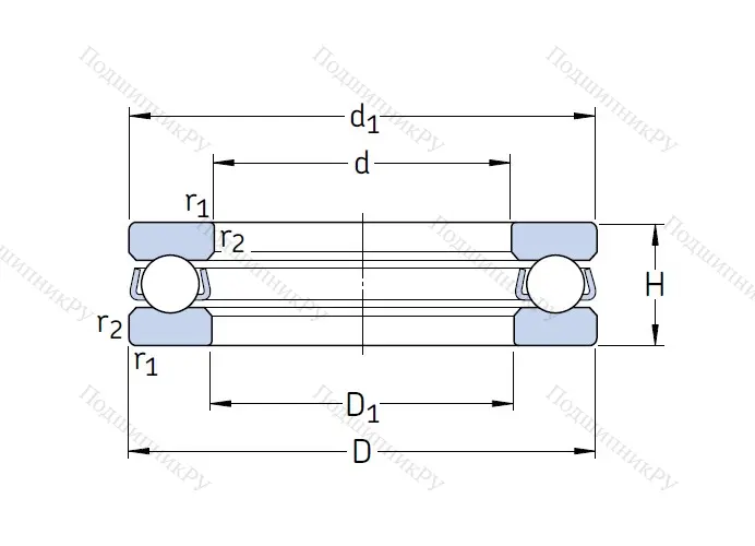 Упорный шариковый подшипник