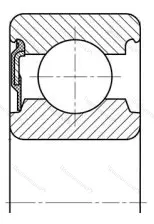 Подшипник  607-RS (160017) размер 7x19x6 от производителя  SKF Подшипник  607-RS (160017) размер 7x19x6 от производителя  SKF