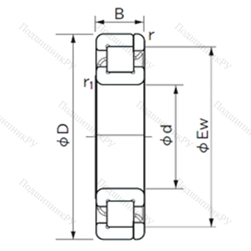 Подшипник роликовый радиальный NP 230