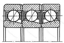 Модификация подшипника 12-1246918КУ12 размер 90x125x54