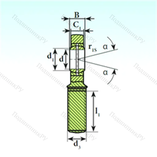 Подшипник скольжения сферический SA 8 E от производителя  ISB