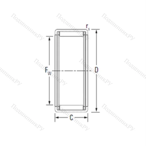 Подшипник игольчатый радиальный HK 0709