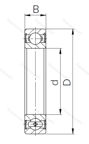 Шариковый однорядный подшипник 16002 2RS T в Кемерове Шариковый однорядный подшипник 16002 2RS T в Кемерове