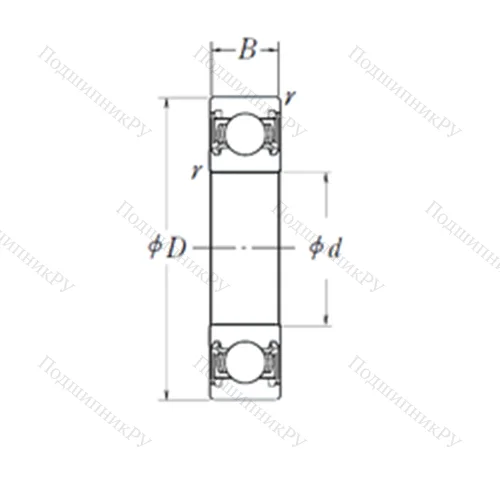 Подшипник шариковый радиальный BB 1-3189 от производителя  SKF Подшипник шариковый радиальный BB 1-3189 от производителя  SKF
