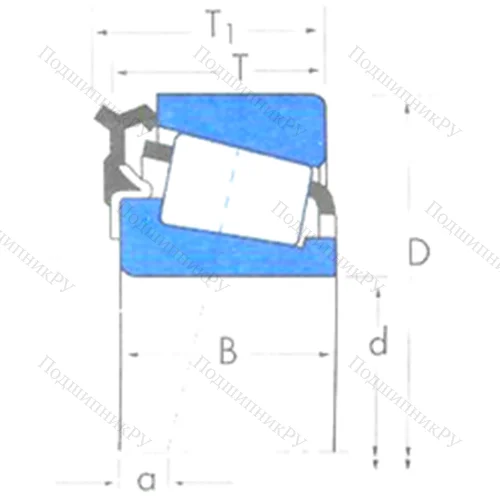 Подшипник роликовый радиально-упорный U 497/U 460L