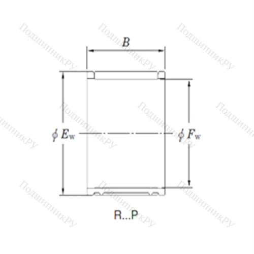 Подшипник игольчатый радиальный 14R 1822P