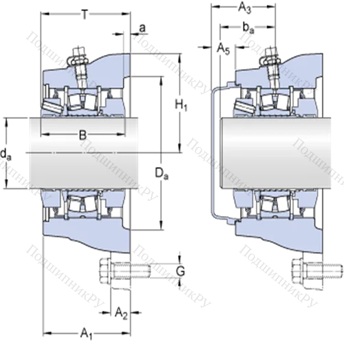 Фланцевые роликоподшипниковые узлы (SKF ConCentra, для метрических валов) FYNT 75 F