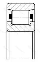 Подшипник  N 307 (2307) размер 35x80x21 от производителя  SKF