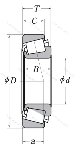 Конический роликовый подшипник HR 33207 J от производителя  NSK Конический роликовый подшипник HR 33207 J от производителя  NSK