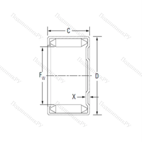 Подшипник игольчатый радиальный M 28121