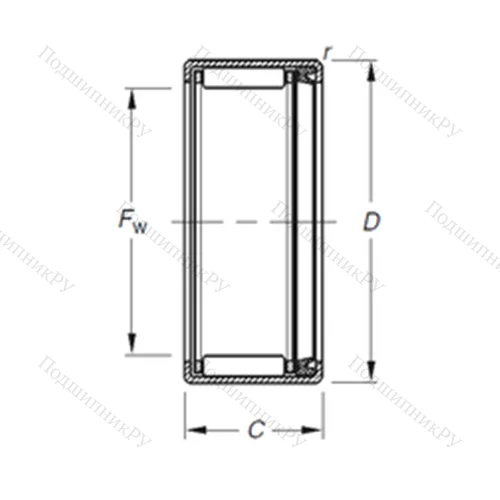 Подшипник игольчатый радиальный JT-149