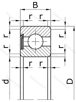 Шариковый однорядный подшипник 60312 (6312 Z) в Кемерове