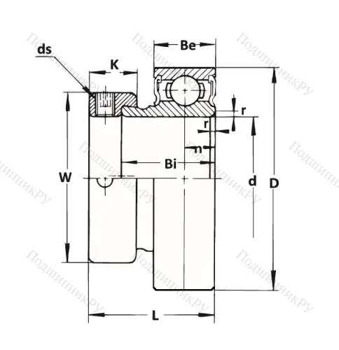 Корпусный подшипник KHR 205 AE в Кемерове