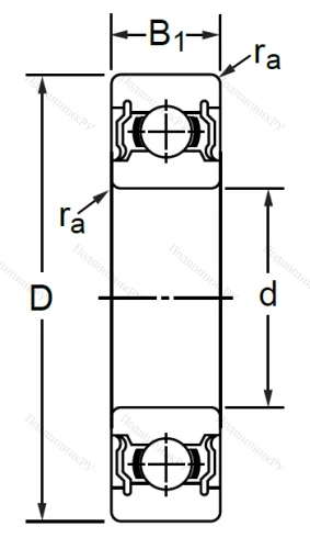Дюймовый шариковый подшипник RLS 5 2RS (LJ 5/8-2RS) в Кемерове