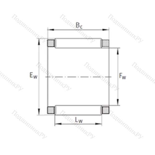 Подшипник игольчатый радиальный KBK 13x17x17,5