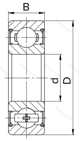 Миниатюрный шариковый подшипник MR 95 ZZ в Кемерове