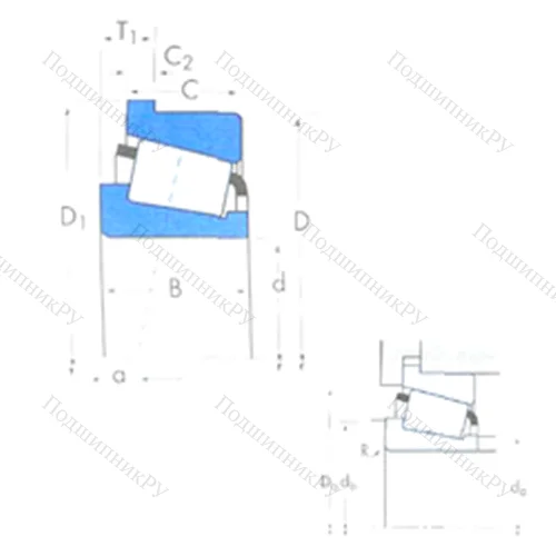 Подшипник роликовый радиально-упорный 55200C/55437B от производителя  TIMKEN