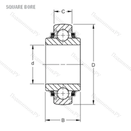 Подшипник шариковый радиальный W 210PPB 6