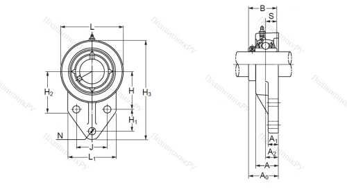 Подшипниковый узел UCFK 205 (UCFH 205) в Кемерове