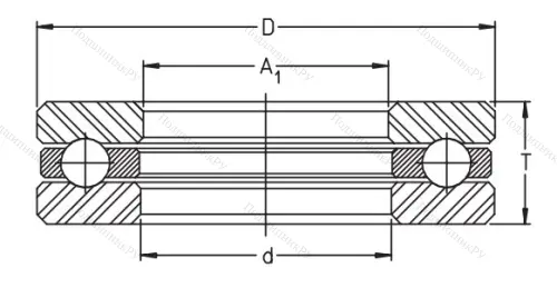Упорный шариковый подшипник 51220 от производителя  FAG Упорный шариковый подшипник 51220 от производителя  FAG