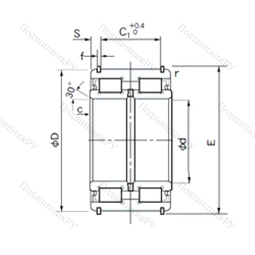 Подшипник роликовый радиальный E 5048NRNT