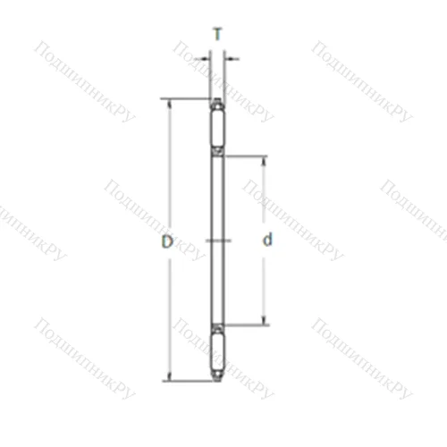 Подшипник игольчатый упорный FNTA-85110