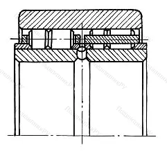 Модификация подшипника 66-462836ХЛМУ размер 180x400x1344