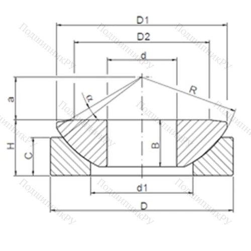 Подшипник скольжения сферический GW 010 от производителя  CX