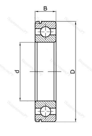 Шариковый однорядный подшипник 50209 (6209 N) в Кемерове