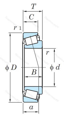 Конический роликовый подшипник 30320