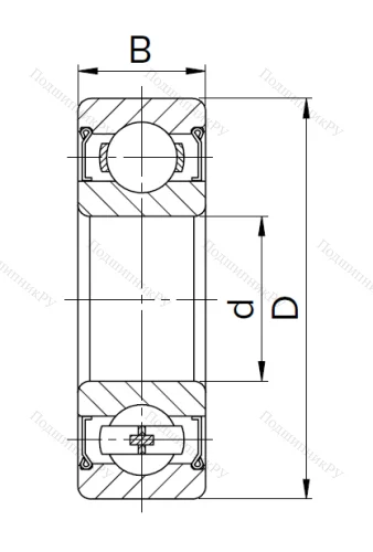 Миниатюрный шариковый подшипник 80026 T (626 ZZT) в Кемерове