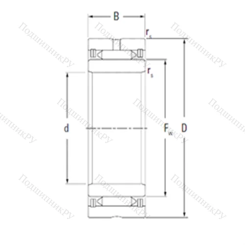 Подшипник игольчатый радиальный NA 3045
