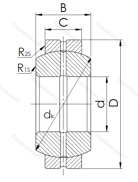 Шарнирный подшипник GE 55 ES в Кемерове