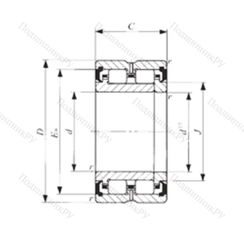 Подшипник роликовый радиальный TRU 325230UU