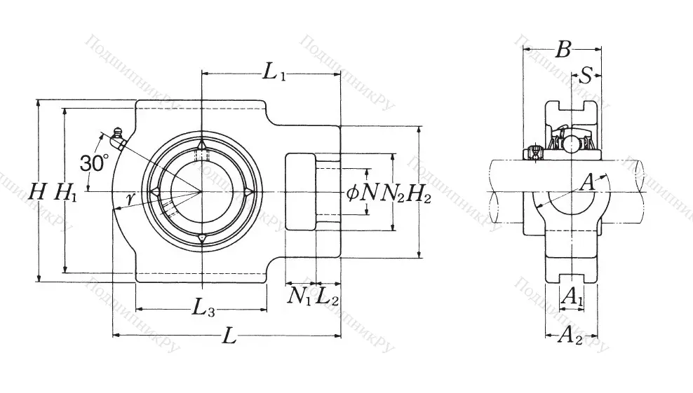 Подшипниковый узел UCT 209 D 1 NSK в Кемерове