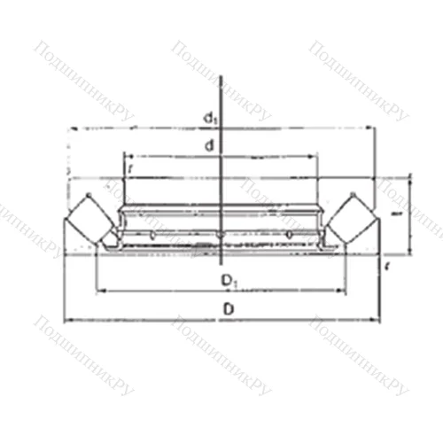 Подшипник роликовый упорно-радиальный 29415M от производителя  FBJ Подшипник роликовый упорно-радиальный 29415M от производителя  FBJ