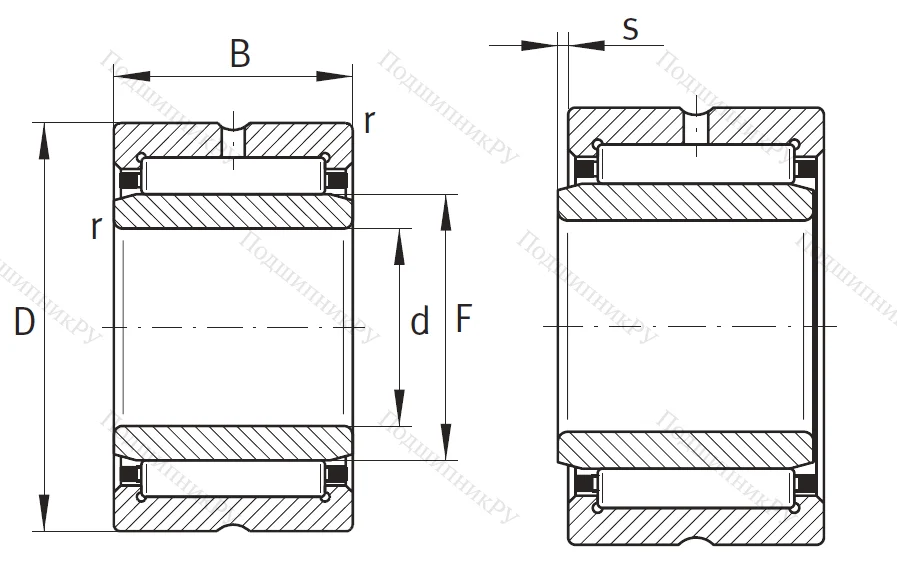 Игольчатый подшипник NA 4909 XL