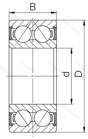 Радиально-упорный шариковый подшипник 3056215 2RS (3215 A 2RSTN) в Кемерове