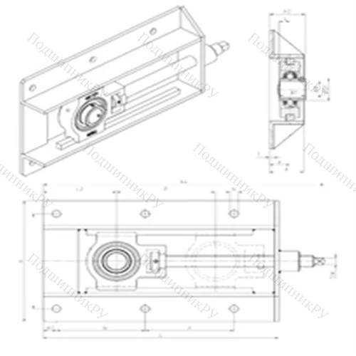 Подшипниковый узел шариковый радиальный UCT 212+WB