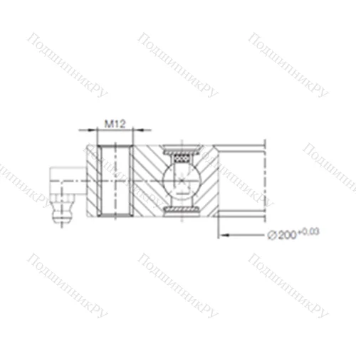 Подшипник шариковый опорно-поворотный VU 13 0225