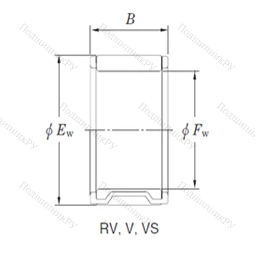 Подшипник игольчатый радиальный RV 324216