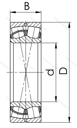 Сферический роликовый подшипник 53516 Н (22216 CW 33) в Кемерове